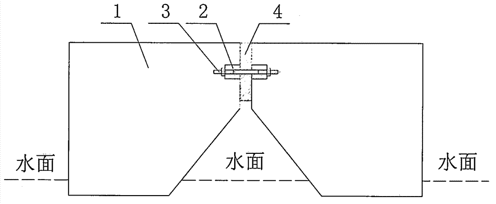 Floating structure connected by tension connector with adjustable length