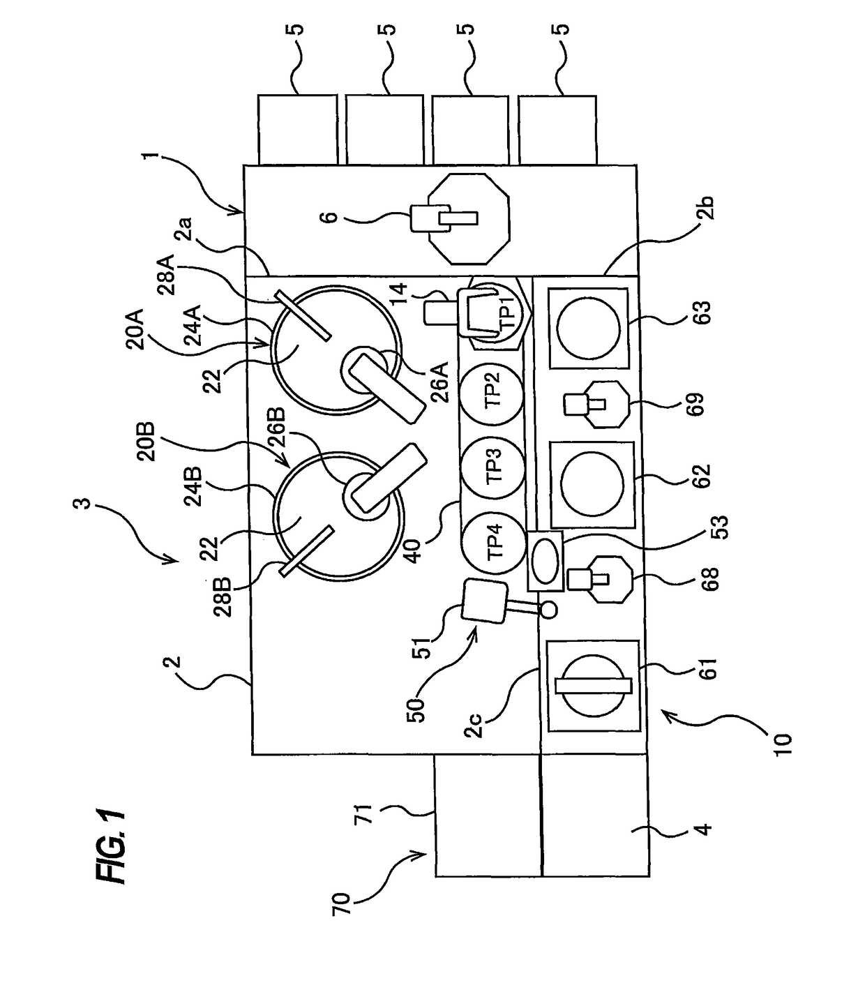 Adjustment apparatus for adjusting processing units provided in a substrate processing apparatus, and a substrate processing apparatus having such an adjustment apparatus