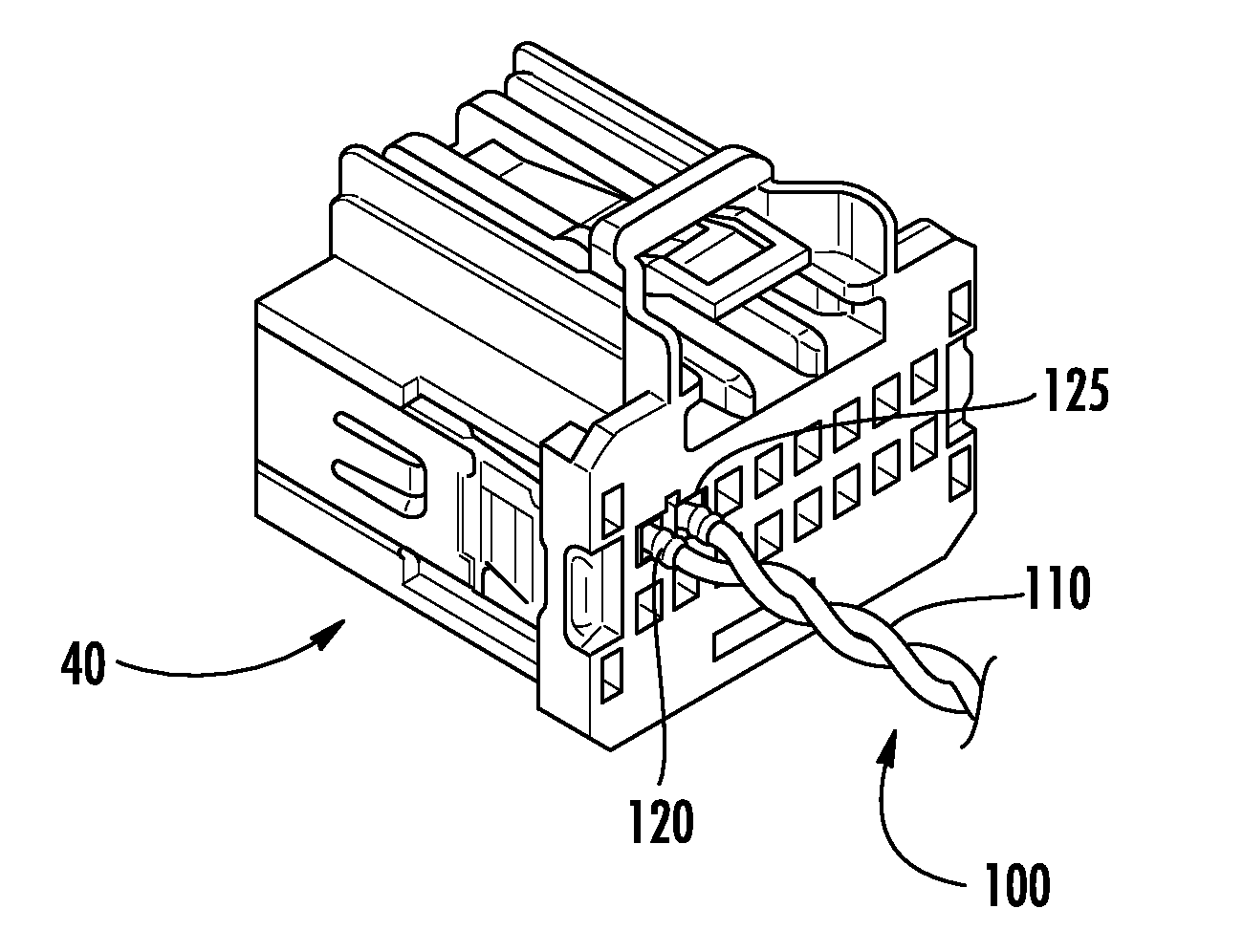 Electrical harness connector system with differential pair connection link