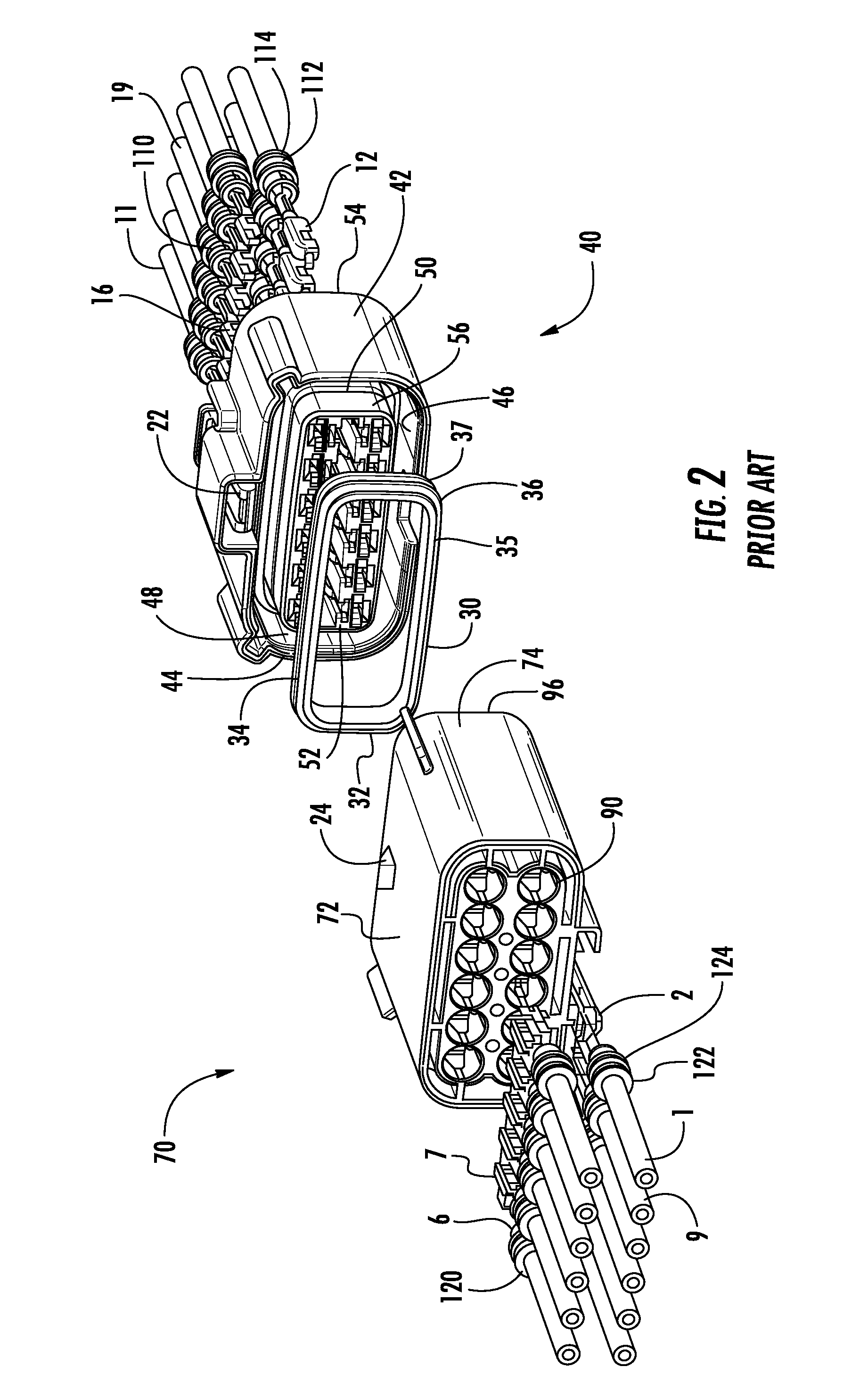 Electrical harness connector system with differential pair connection link