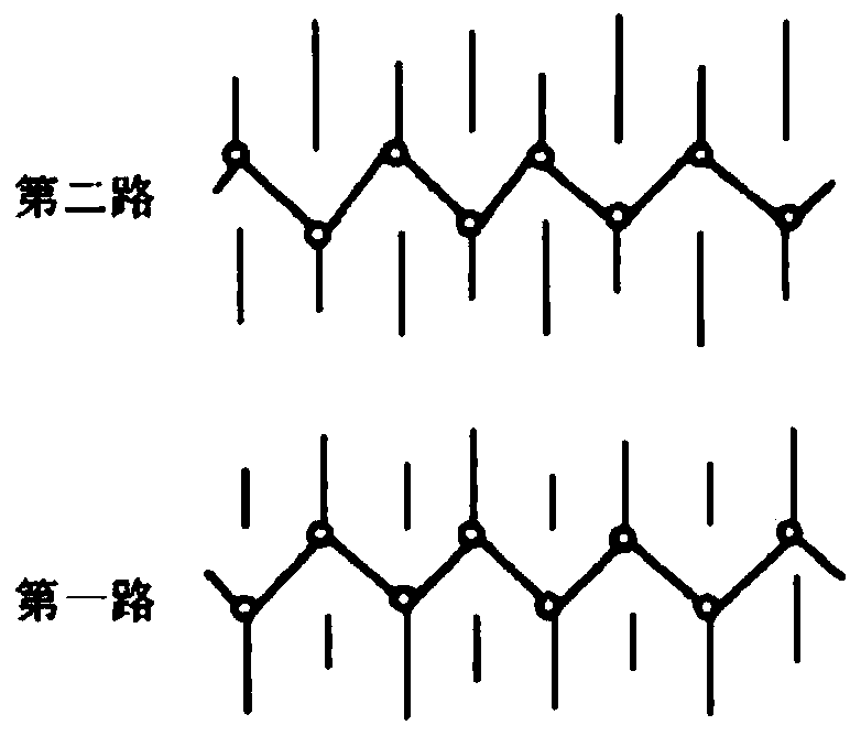 Preparing method of unidirectional-moisture-guide miniature window knitted fabric