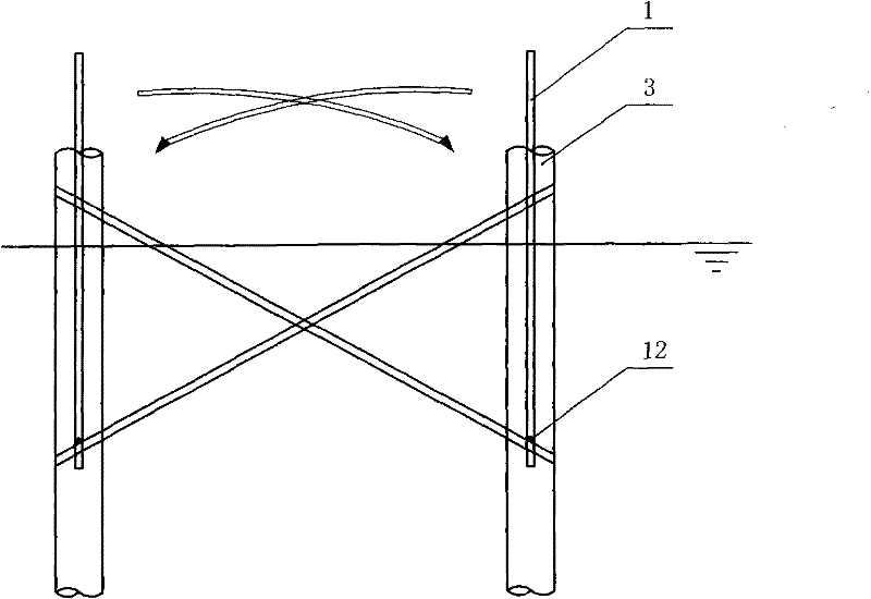 Method for putting up steel pipe pile platform of abrupt slope bare rock