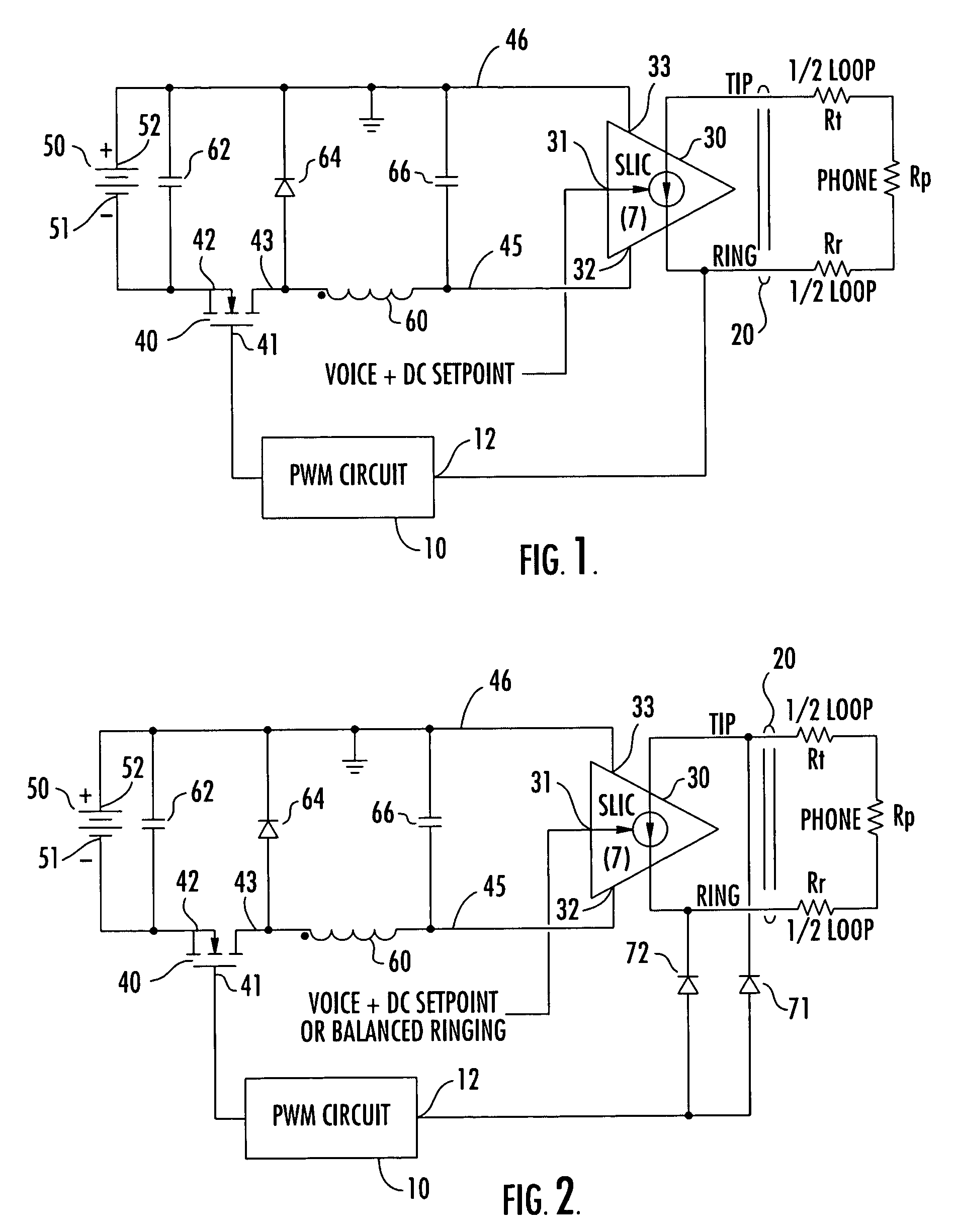 Tracking switchmode power converter for telephony interface circuit