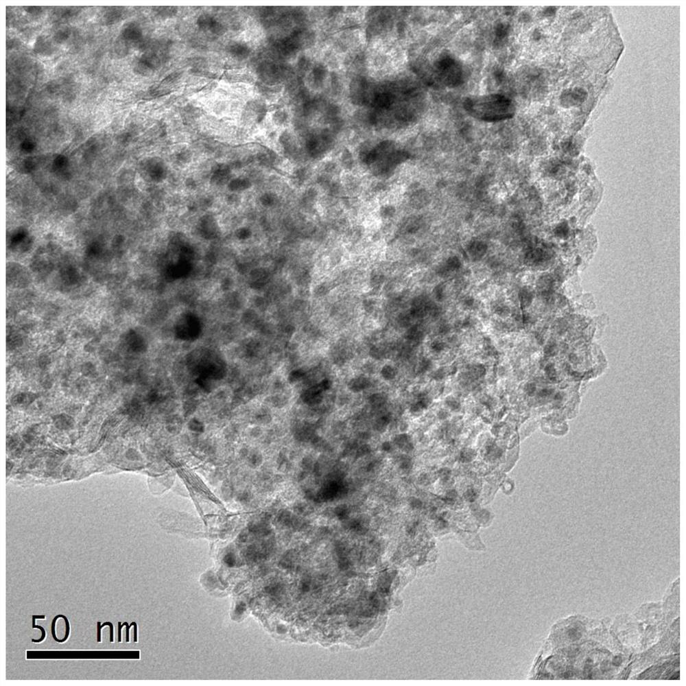 Graphite carbon wrapped nano-cobalt mesoporous composite material, its preparation method and application