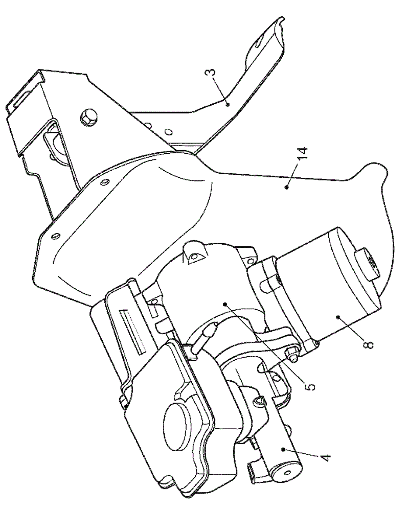 Actuating device for a master brake cylinder of a motor vehicle