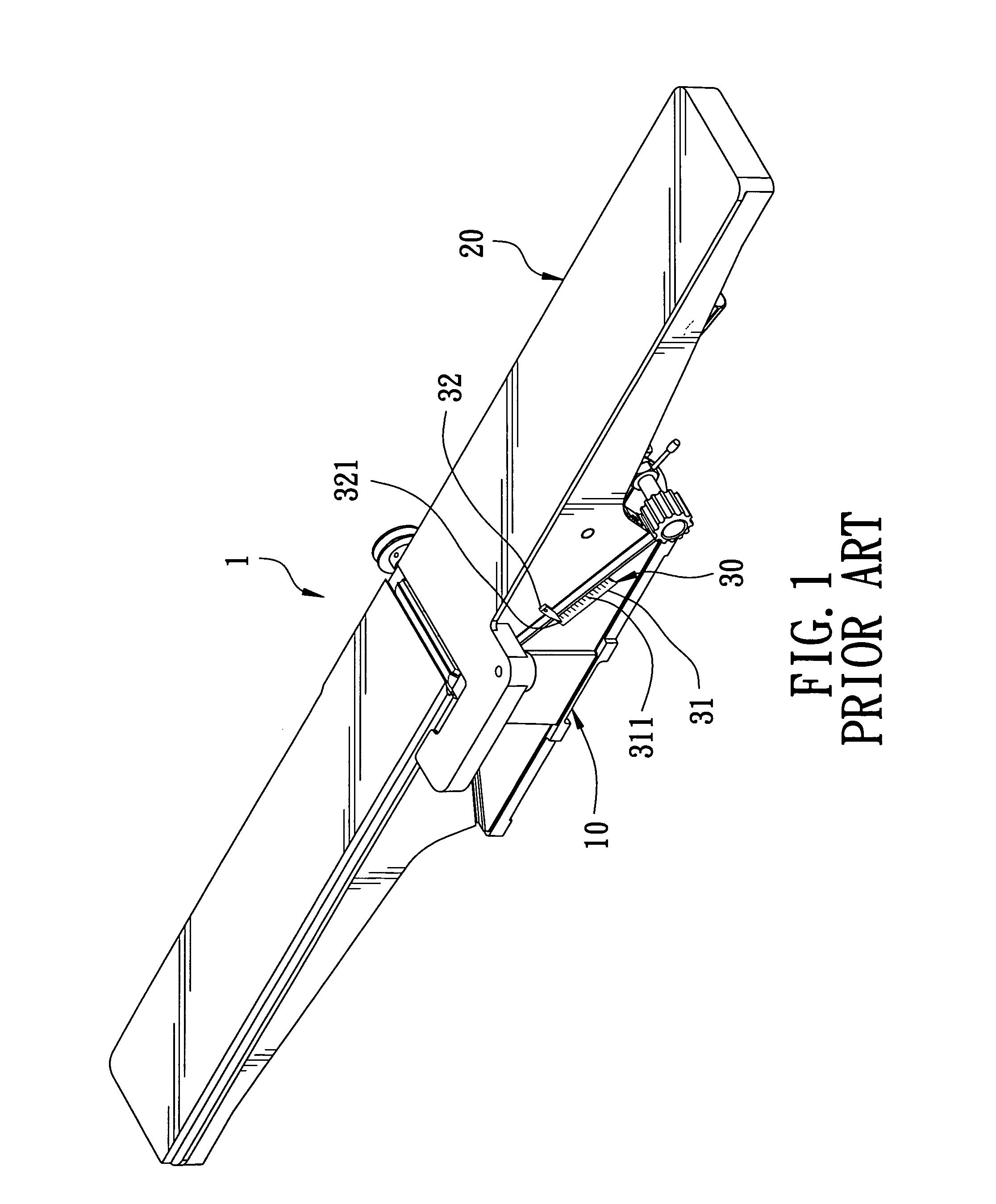 Indicating device with large graduations for a plane