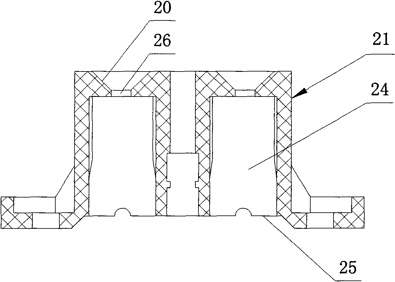 Power supply communication structure and lamp utilizing power supply communication structure