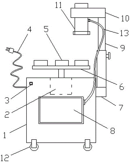 Specimen exhibition device for biological teaching