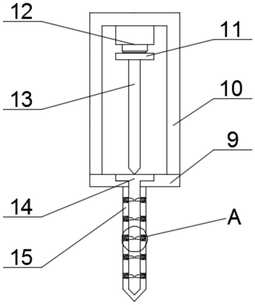 A soil loosening device for potted plants