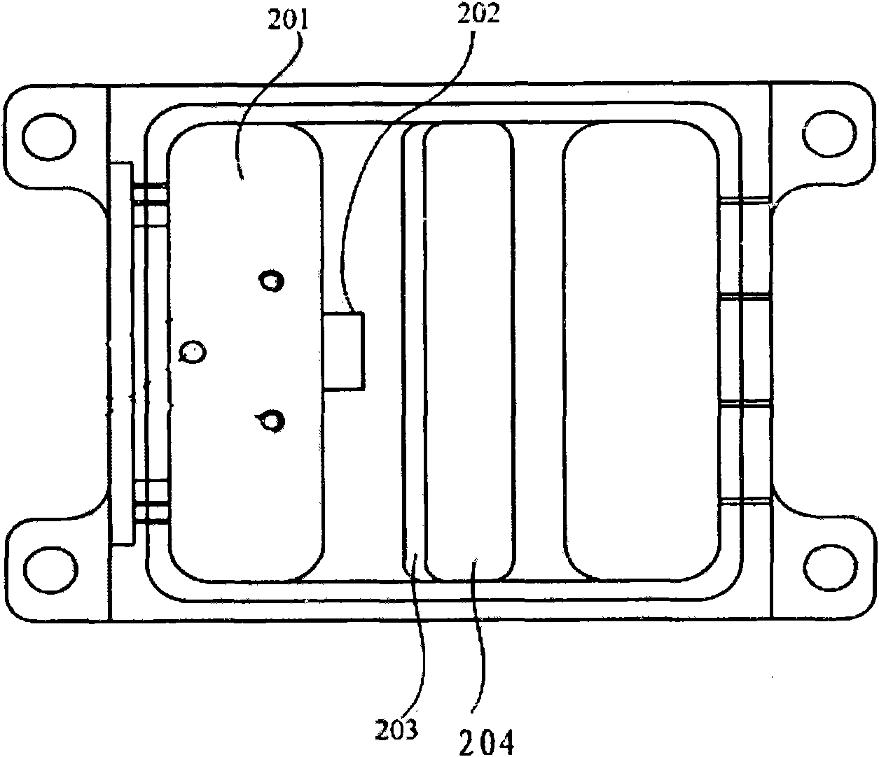 Surface mount device (SMD) type solid laser, and adjusting device, and manufacturing method for SMD type solid laser