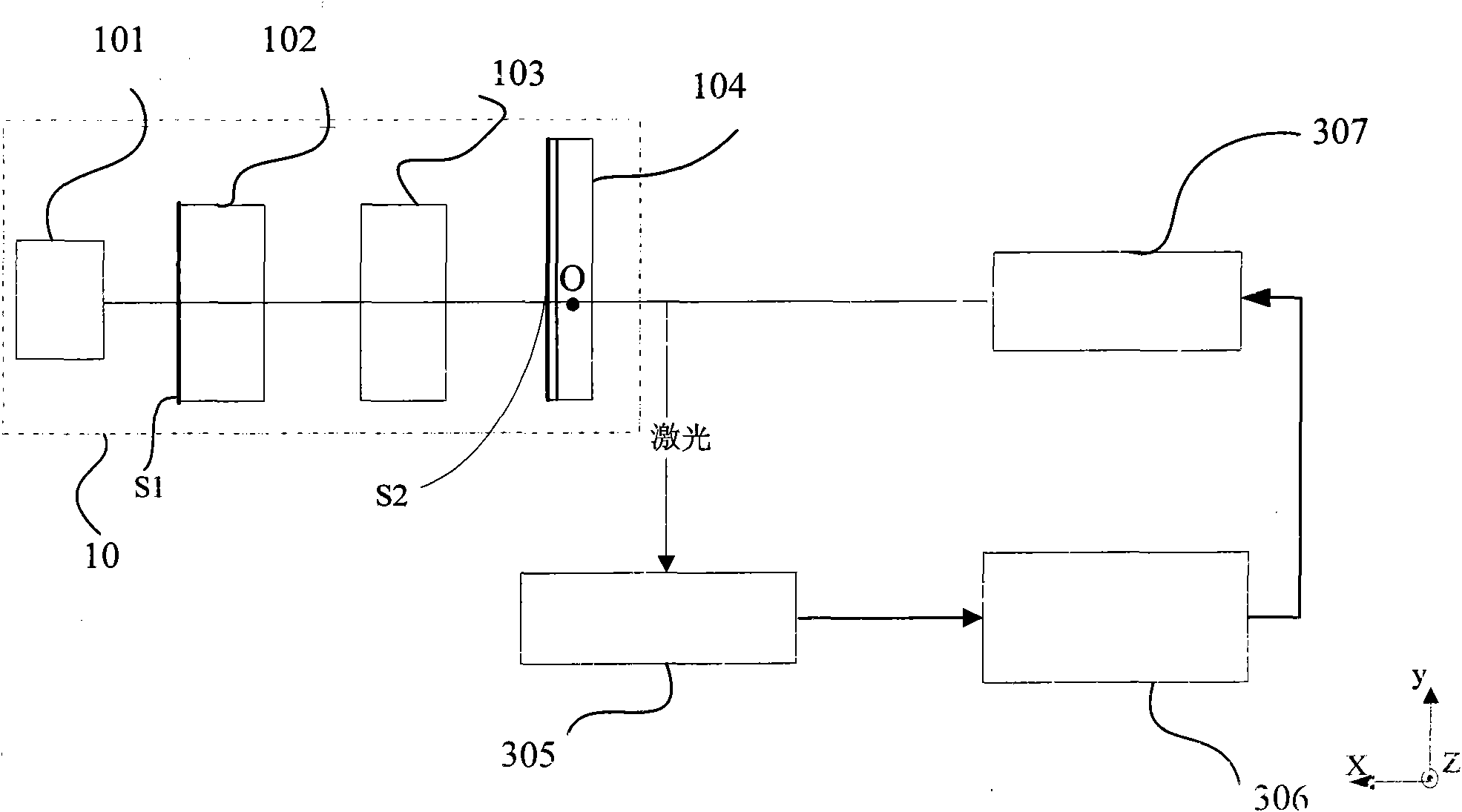 Surface mount device (SMD) type solid laser, and adjusting device, and manufacturing method for SMD type solid laser