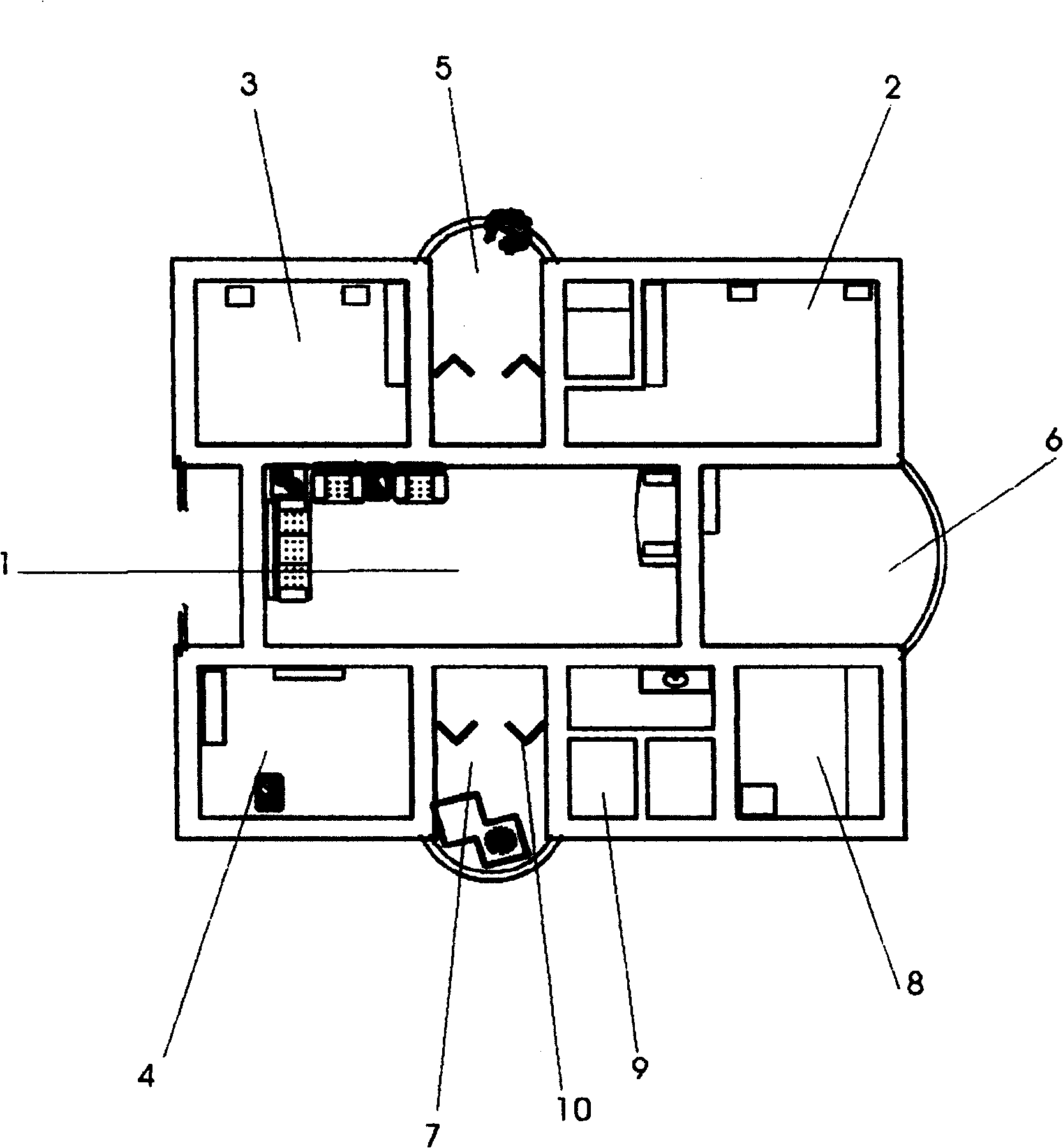 Housing unit structure and its integral layout design