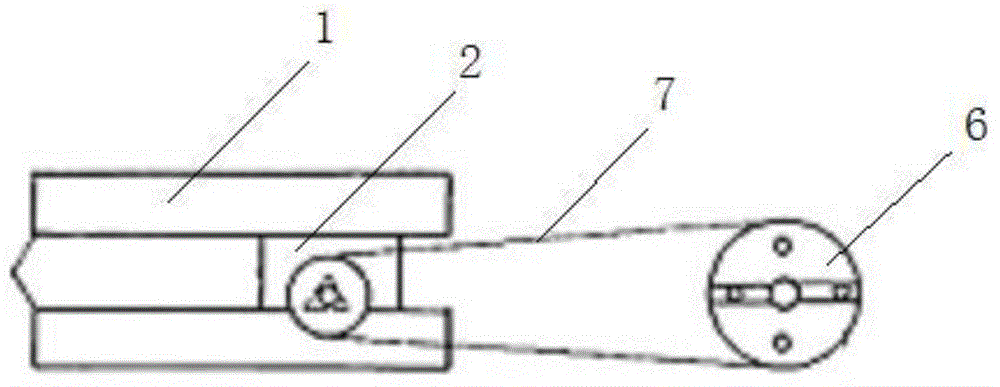 Abrasive belt device for deburring of deep and narrow trench