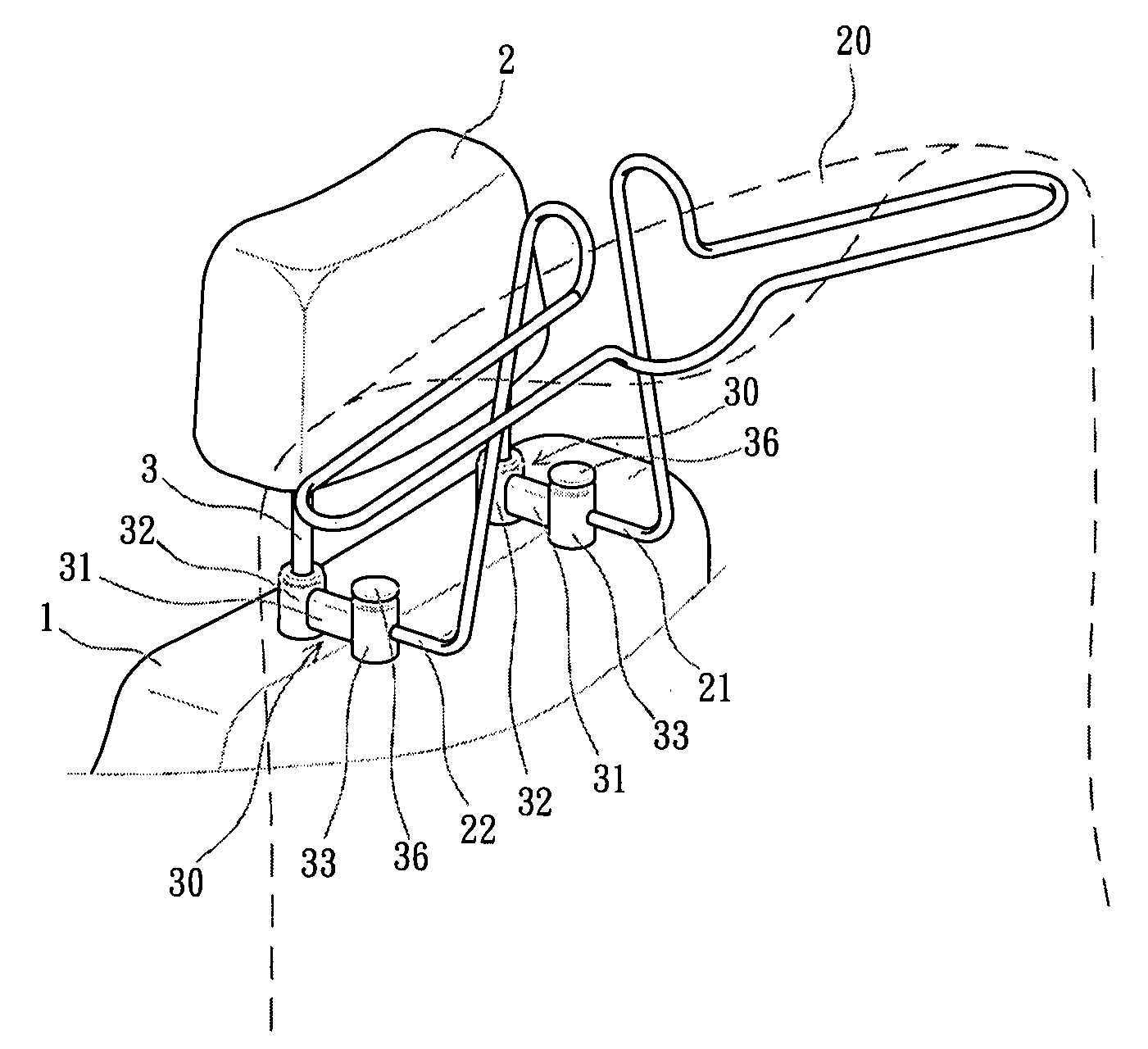 Automobile clothes hanger bracket