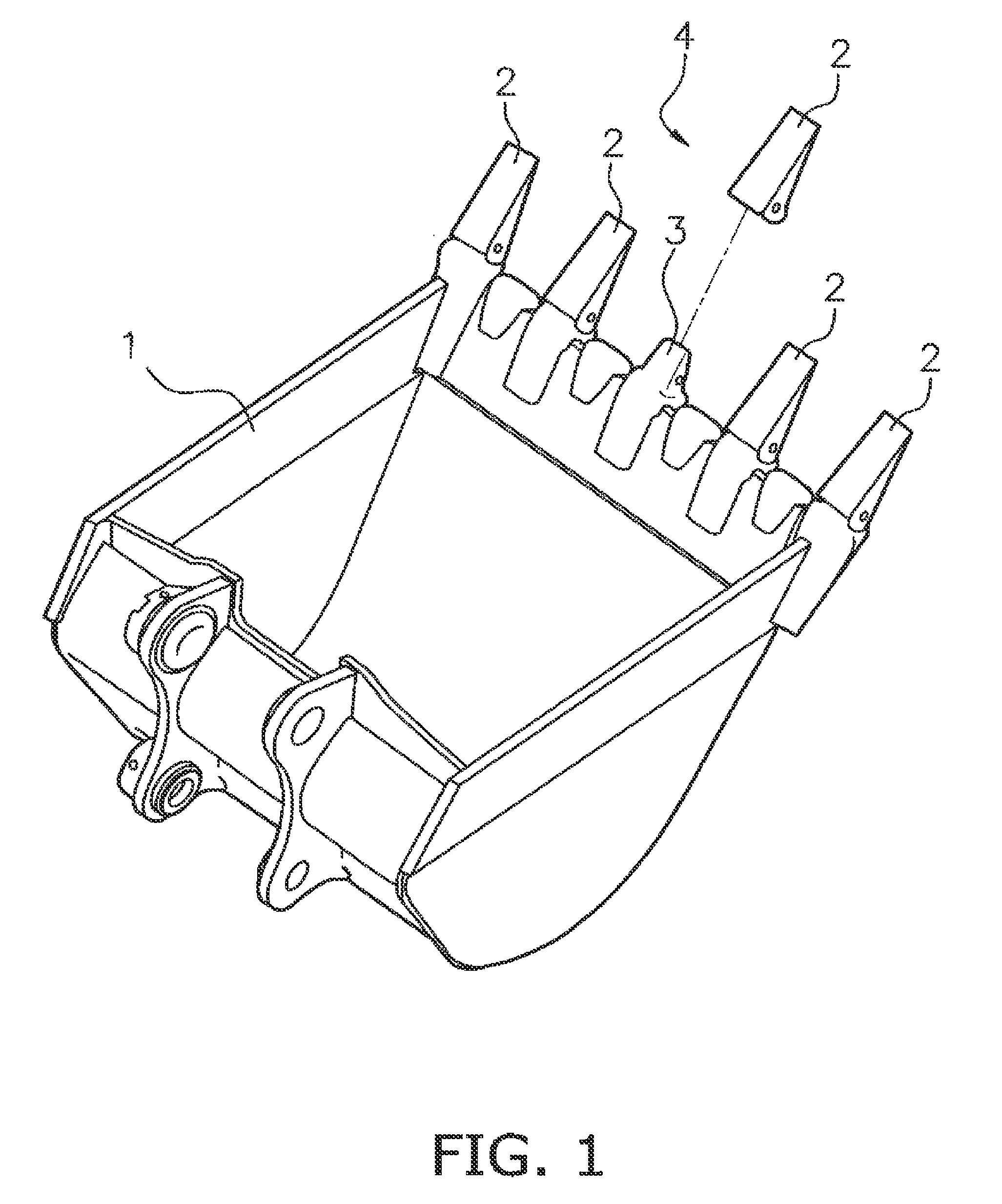 Bucket tooth for construction vehicle