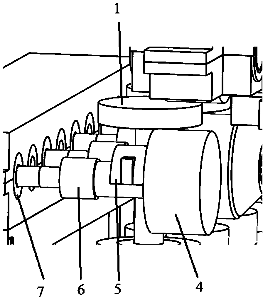 Shape-correcting device special for aerial irregularly shaped extruding structure component