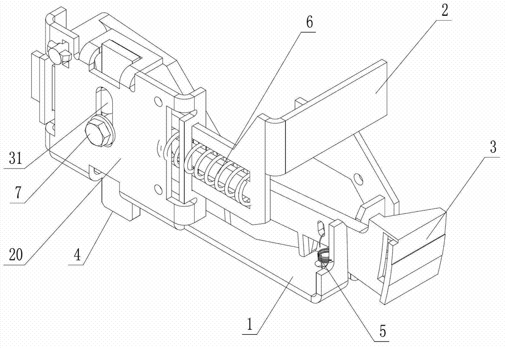Drawer position device of low-voltage switchgear cabinet