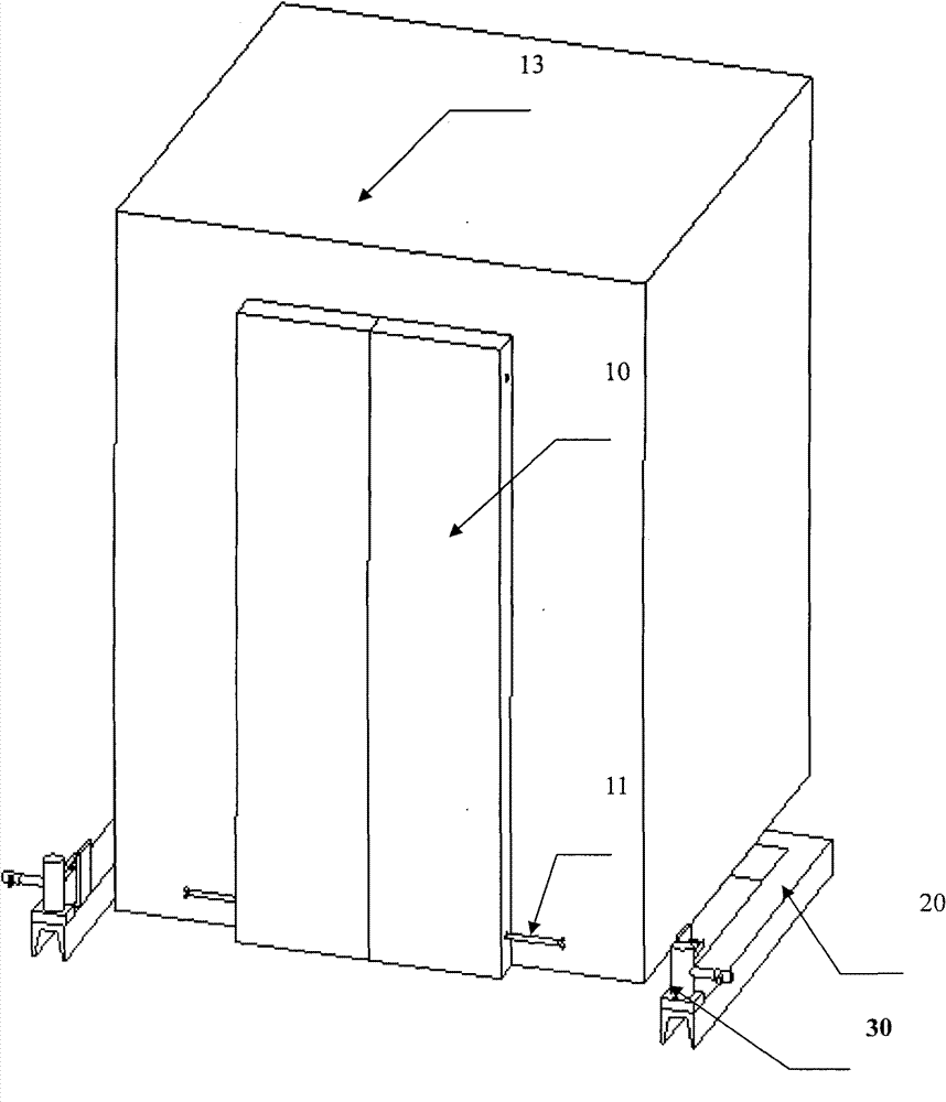 Protection device for abnormal movement during lift car leveling opening