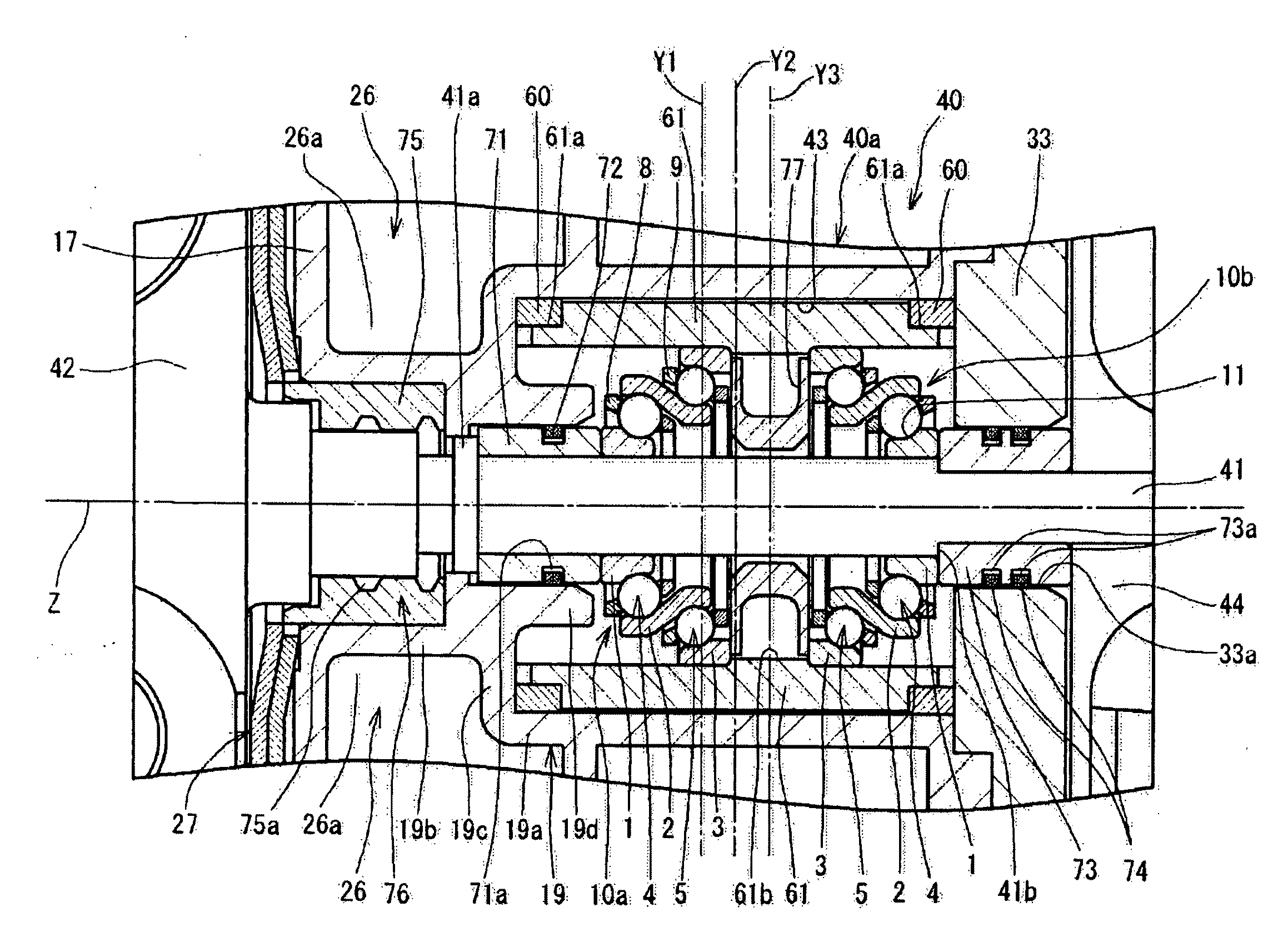 Rolling bearing device and turbocharger incorporating same