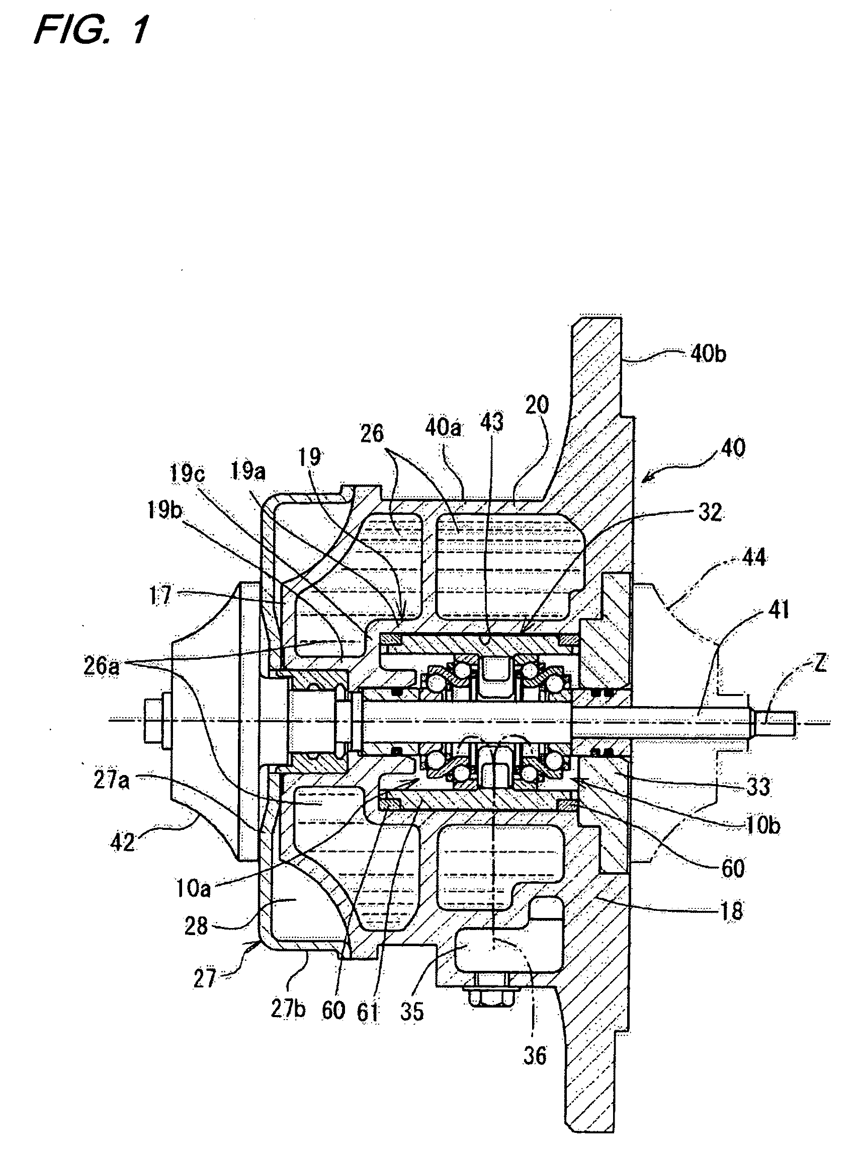 Rolling bearing device and turbocharger incorporating same