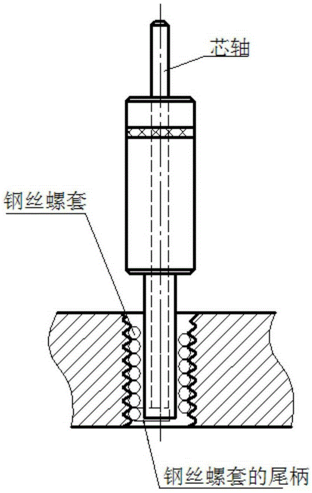 Device and method for cutting off and collecting steel wire thread sleeve tail shank of casing with complex blind cavity