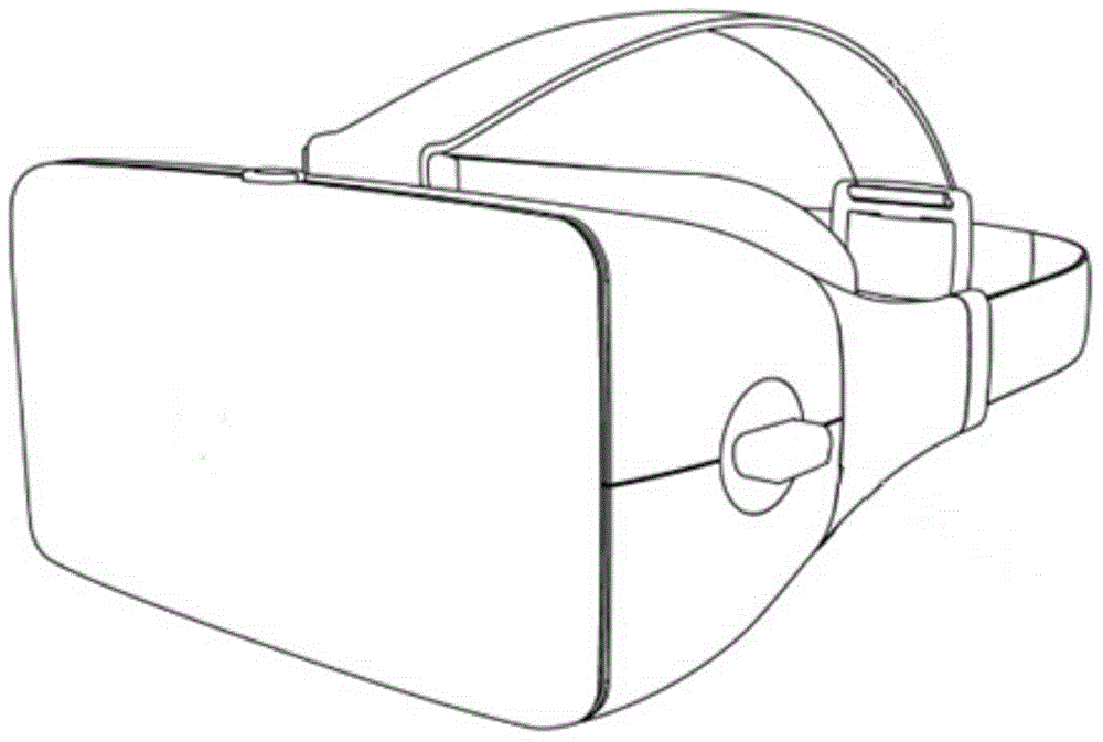 Optical lens structure of wearable virtual-reality headset capable of displaying three-dimensional scene