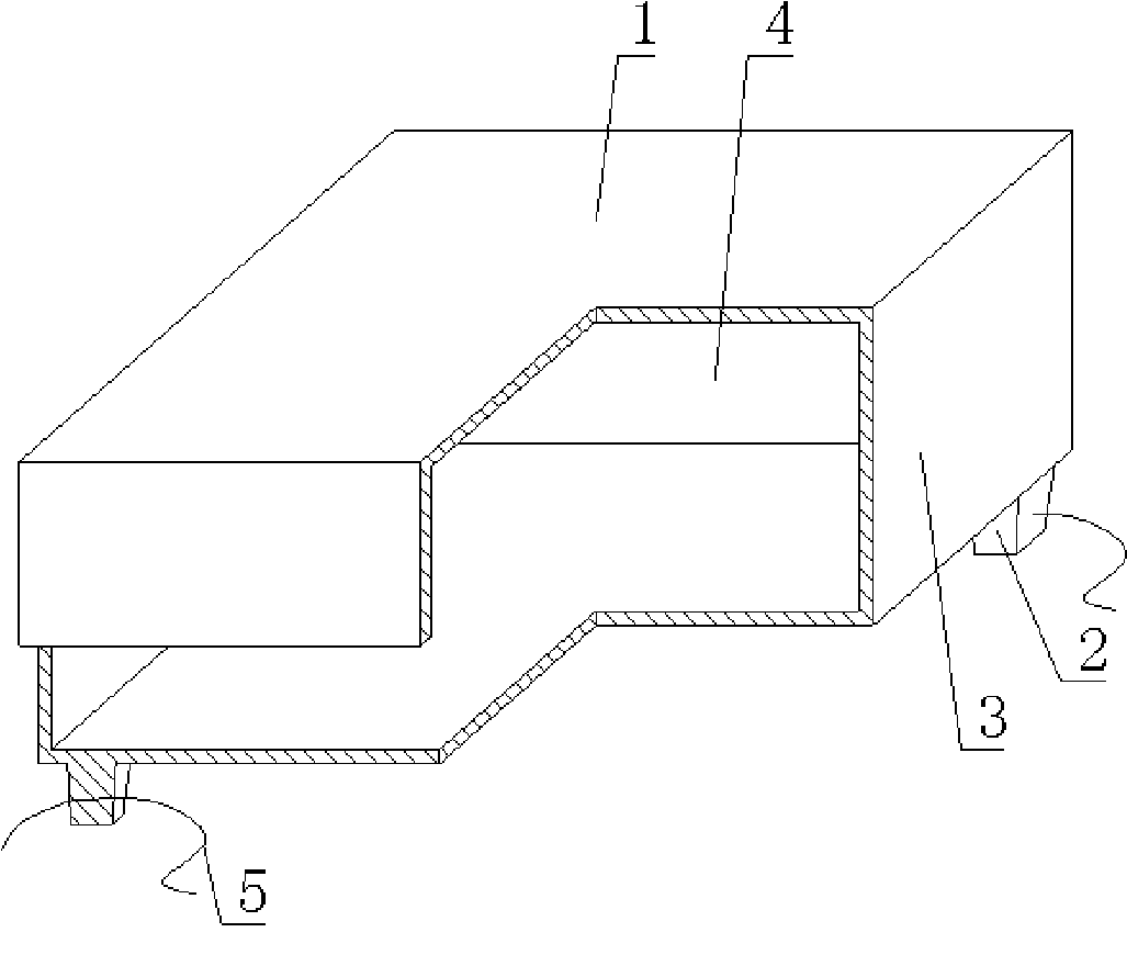 Hollow mold for filling cast-in-situ concrete