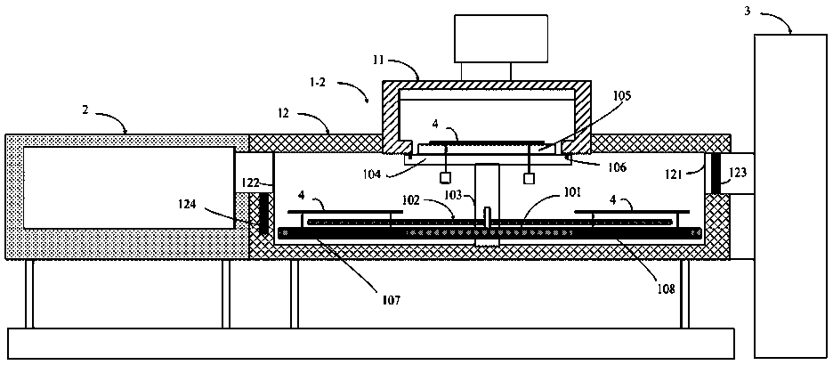 A vacuum lock system and its processing method for substrates