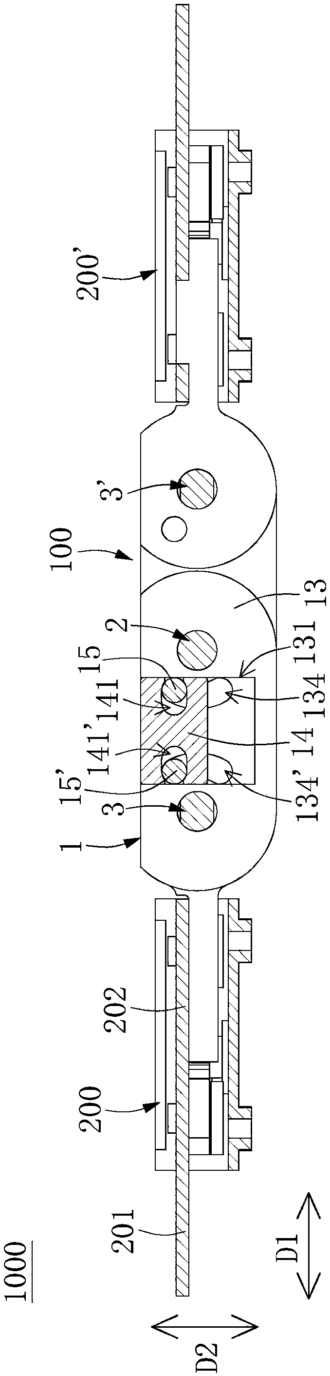 Supporting device, hub module and joint device