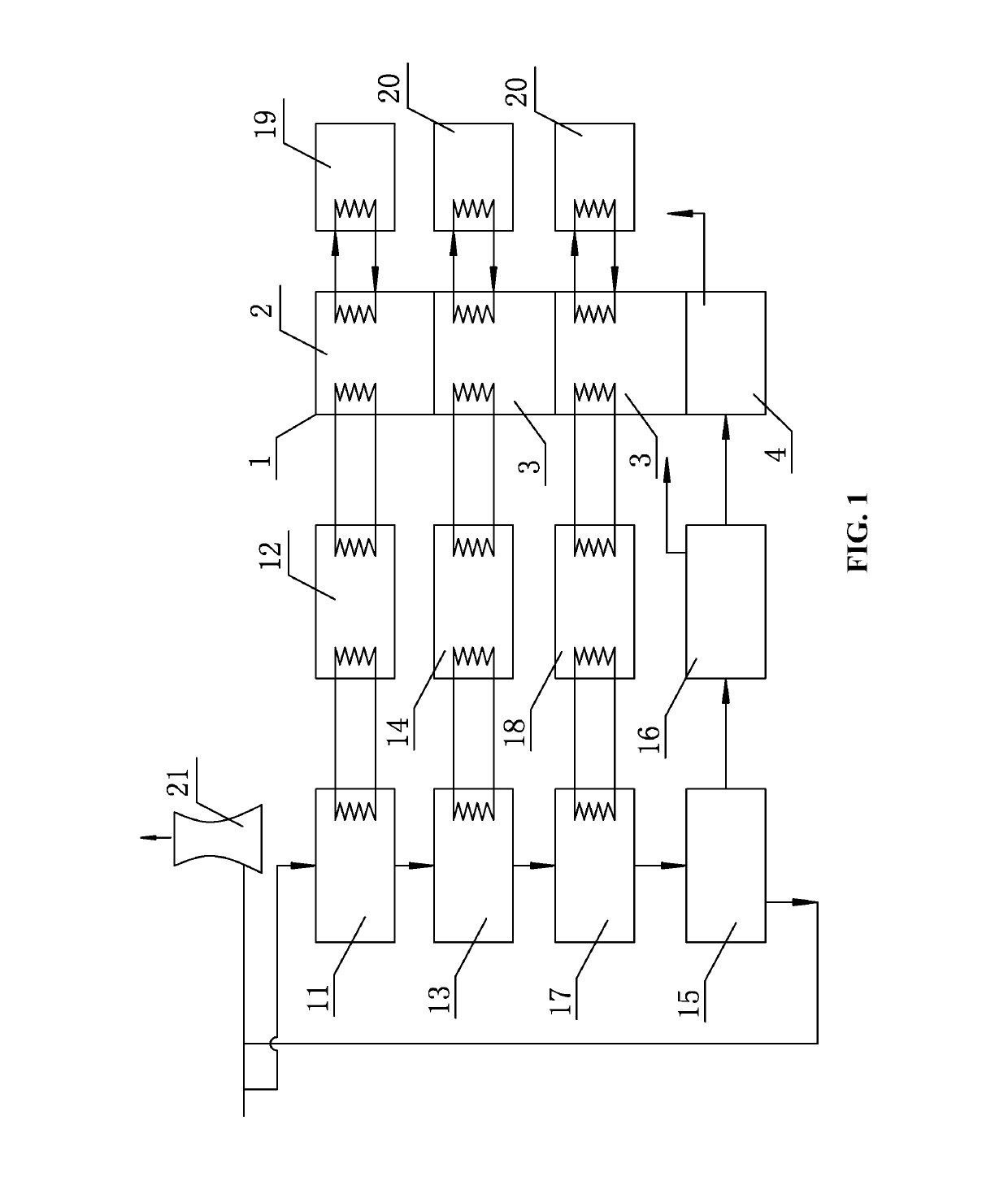 Method and apparatus for using excess heat from power plant flue gas to dry biomass fuel