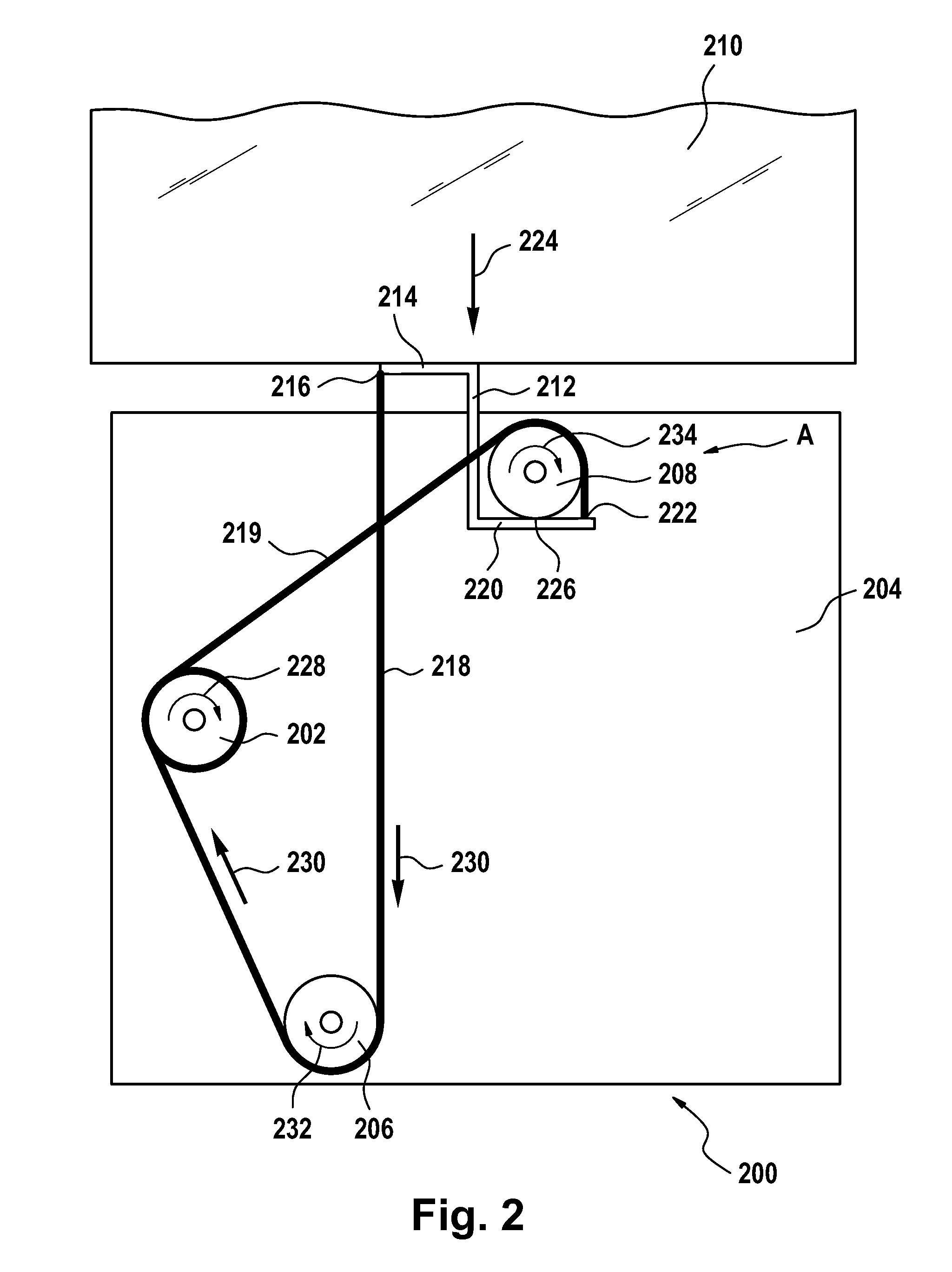 Force transmission element, window lifter and motor vehicle door with a window lifter