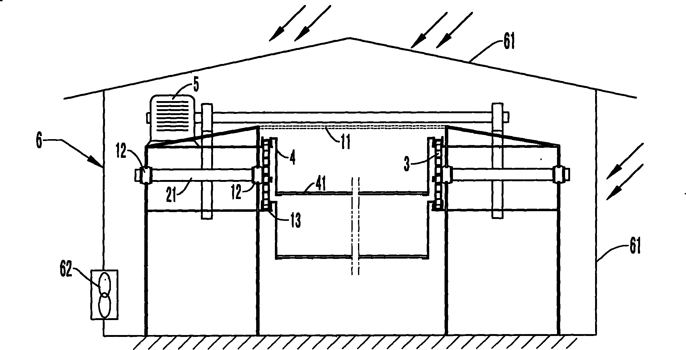 House for automatically withering tea leaves