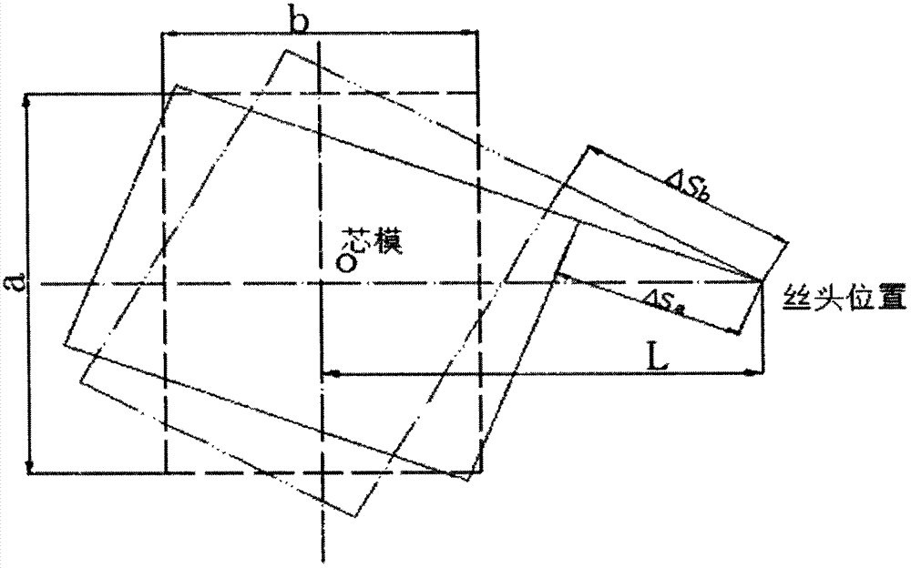 Method for winding rectangular tube by glass reinforced plastic fibers