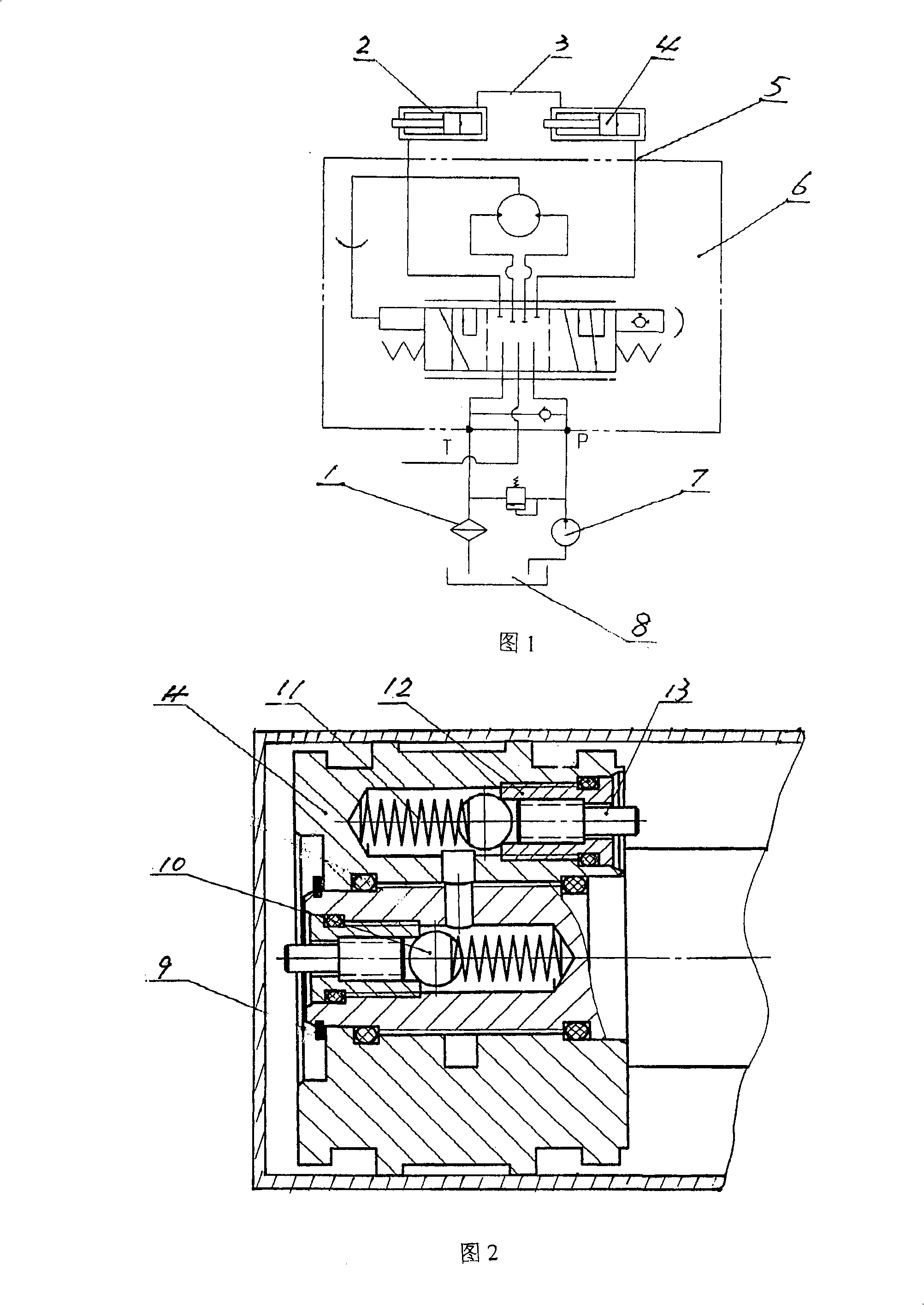 Fork-truck steering and balancing device