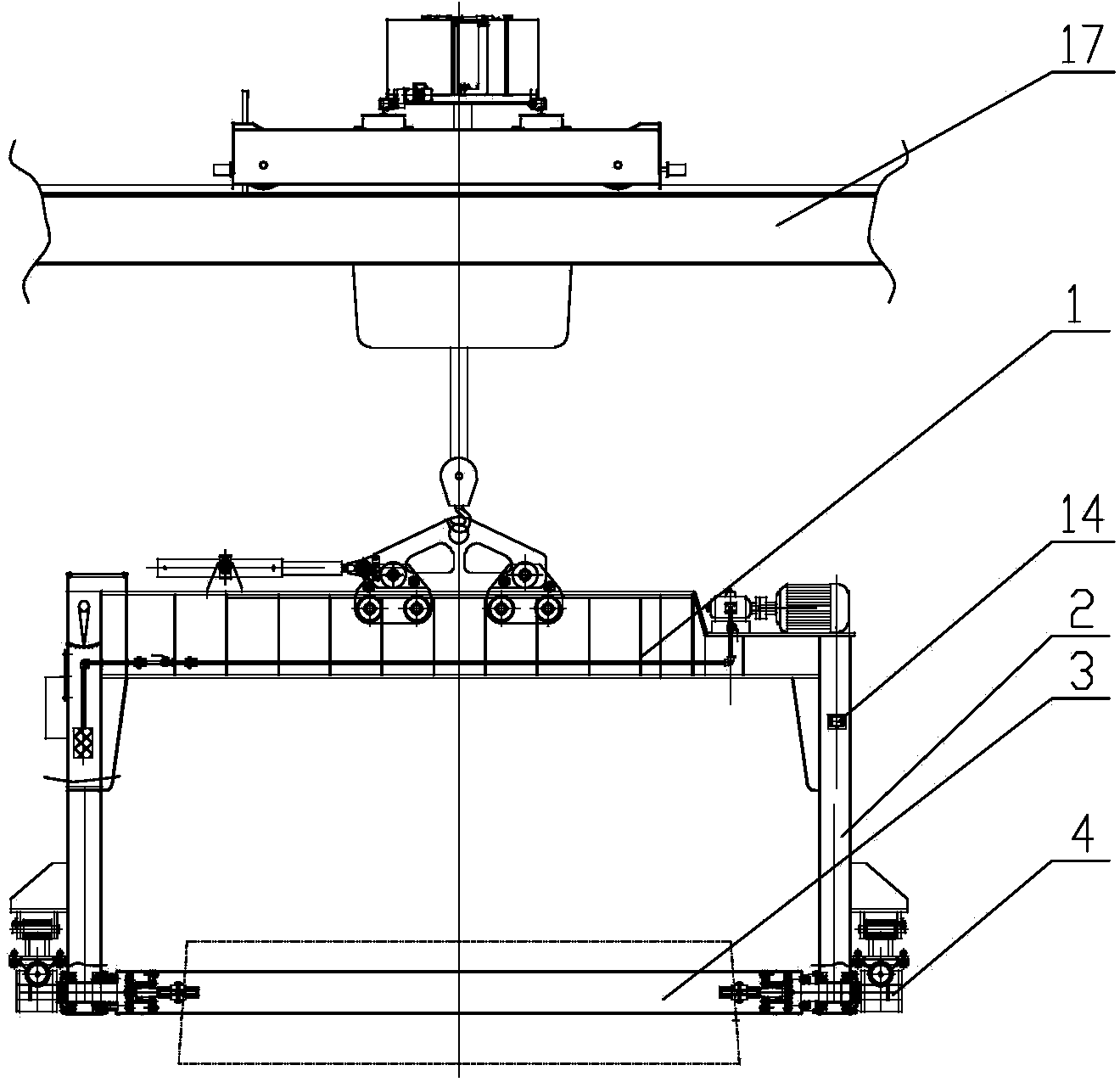 Large-size frame type roll-over machine
