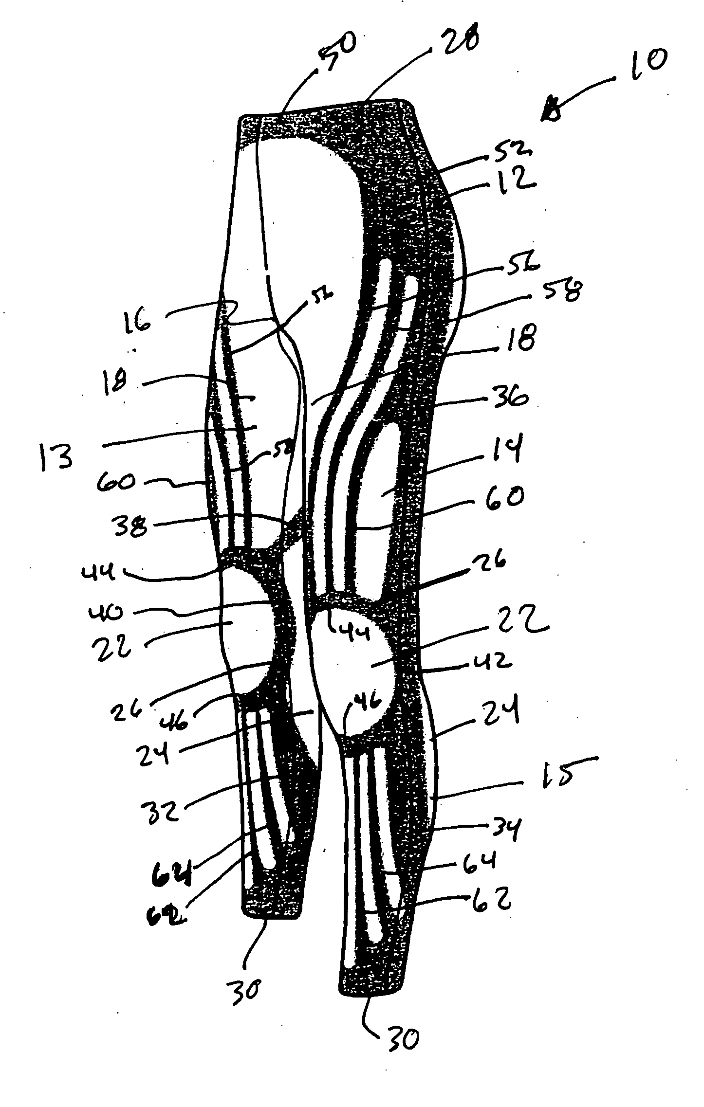 Garment with enhanced knee support