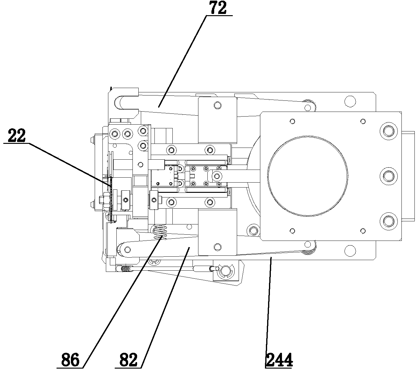 High-speed insertion device for cutting terminal