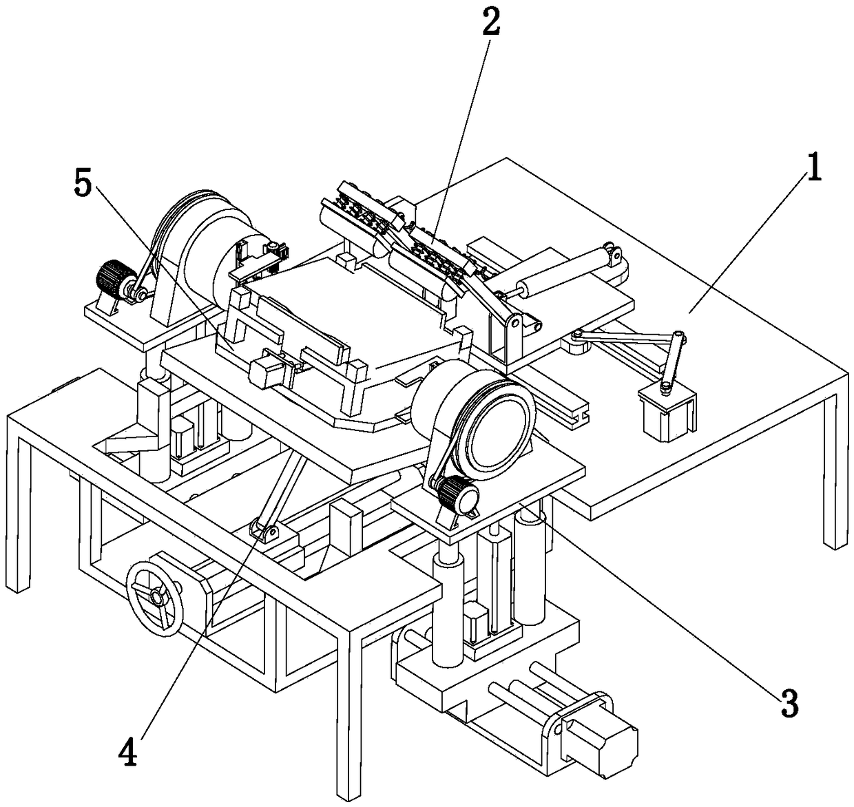 Working method of steel hammering forming device for iron and steel production