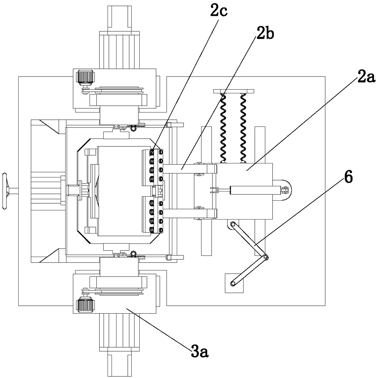 Working method of steel hammering forming device for iron and steel production