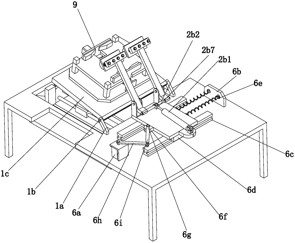 Working method of steel hammering forming device for iron and steel production