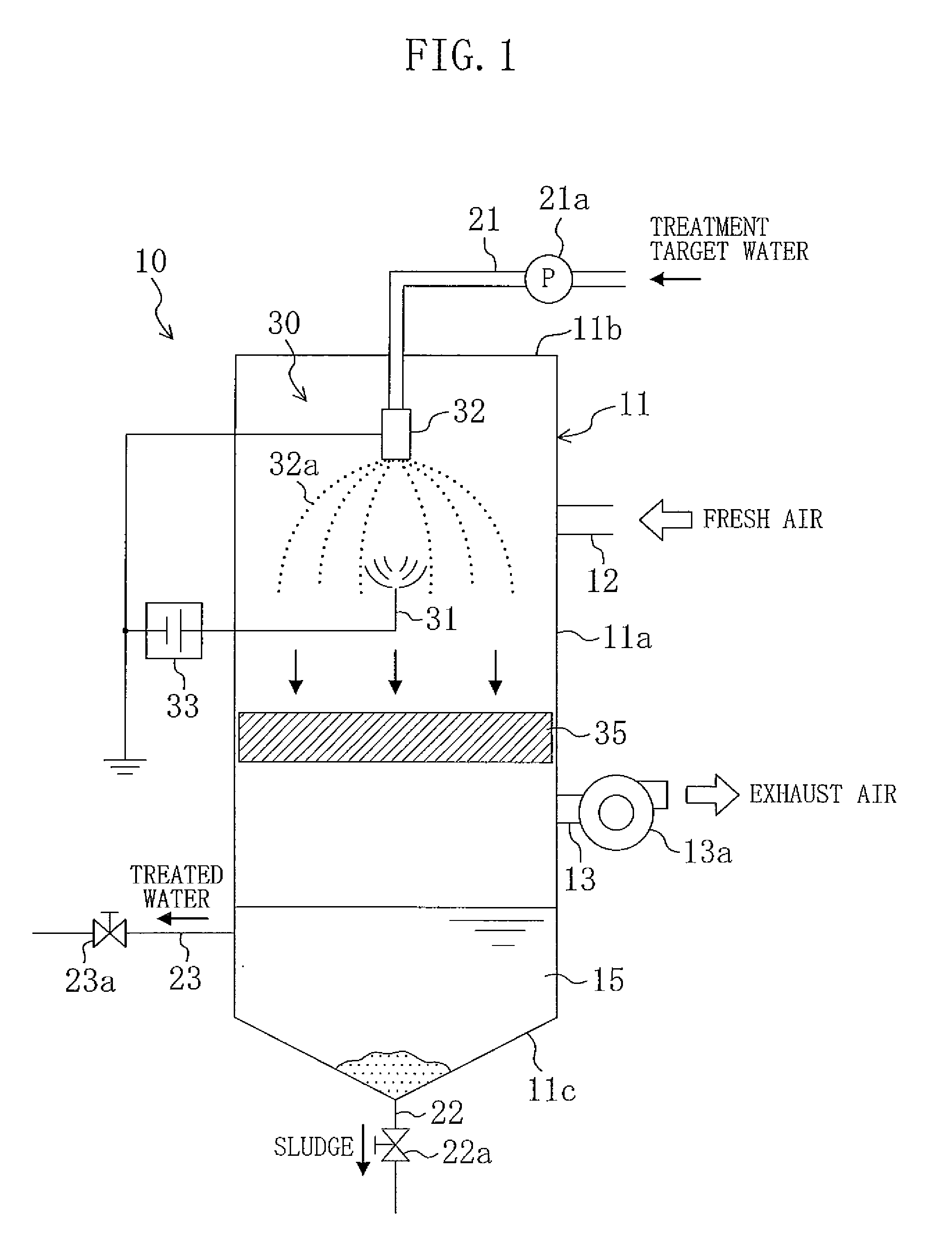 Liquid treatment apparatus, air conditioning system, and humidifier