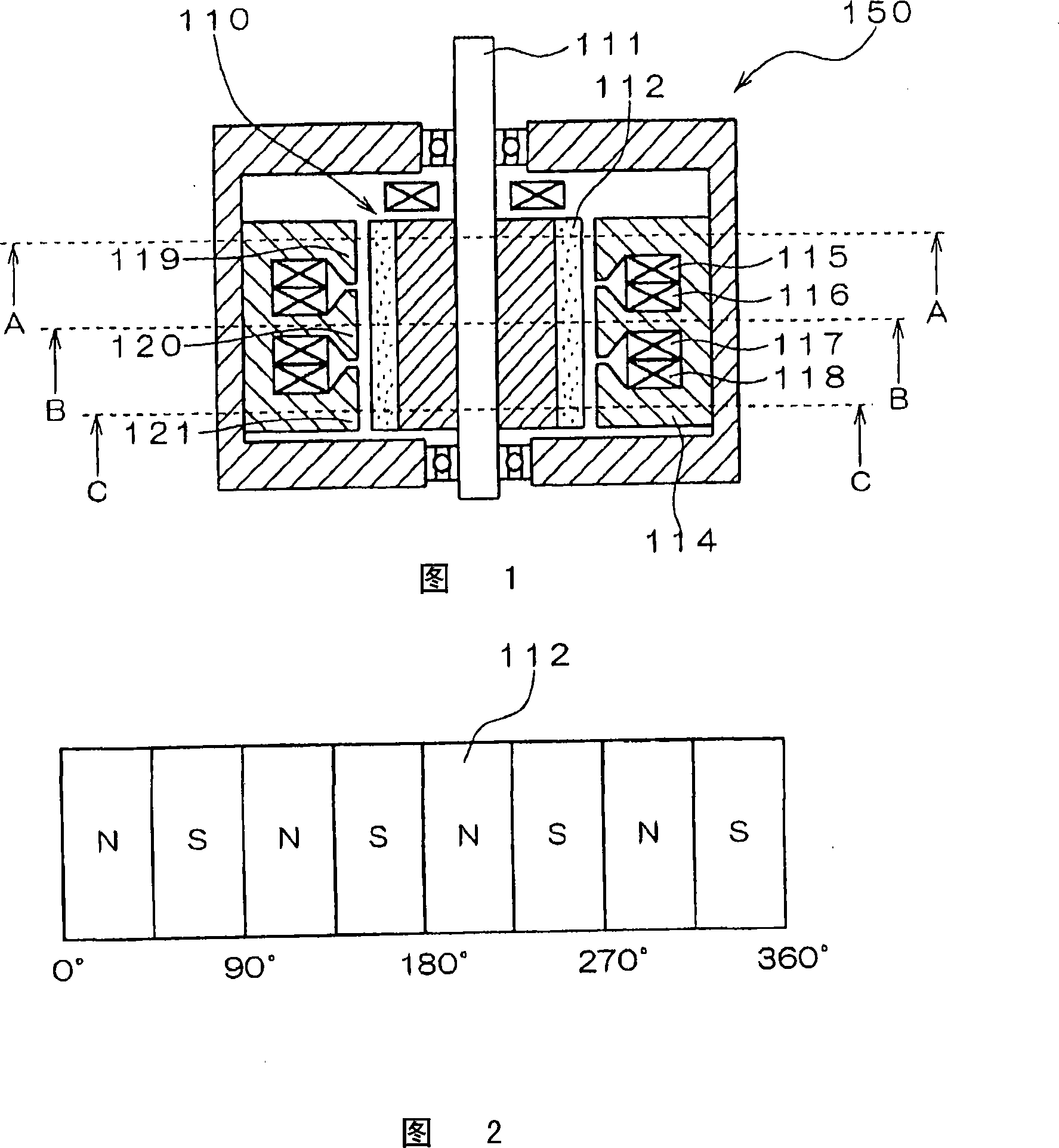 Motor and its control device