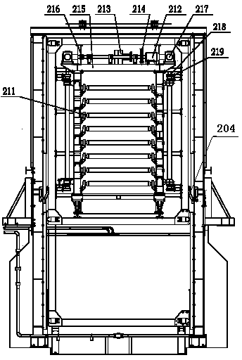 Cushion-plate-free loader for bamboo flakeboard