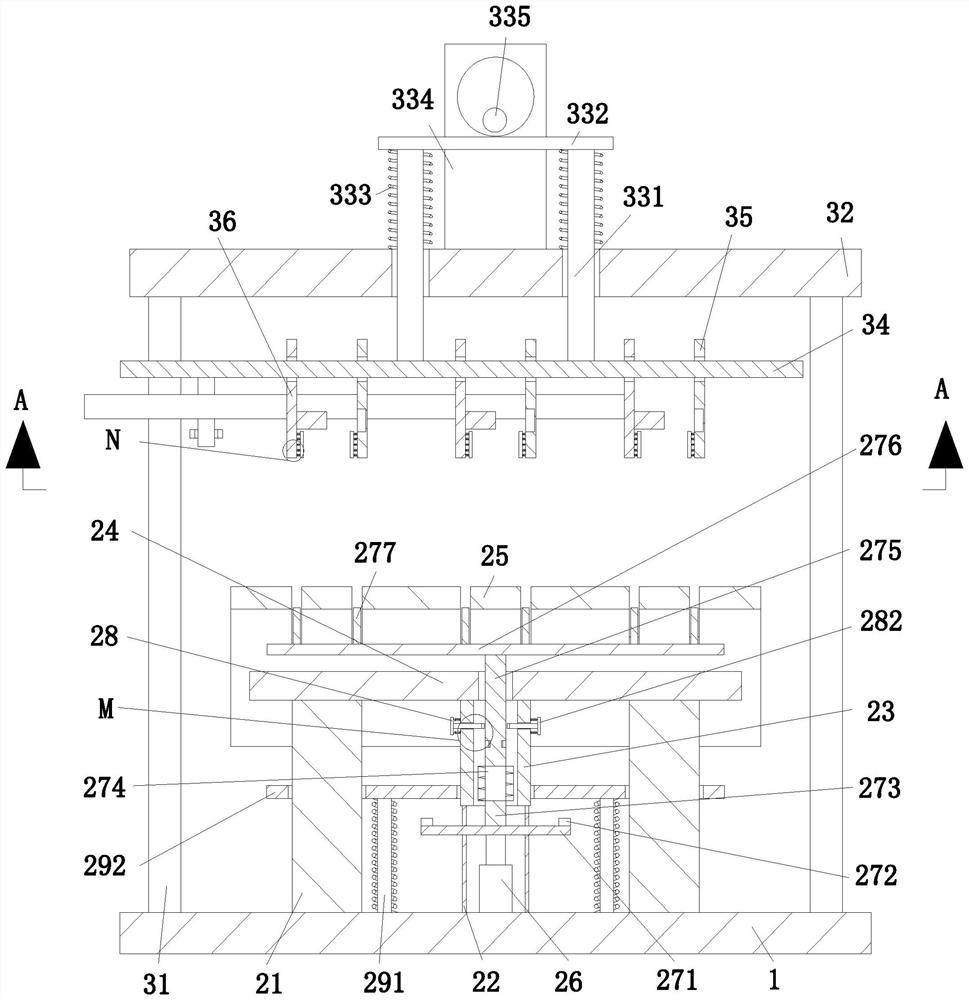 Batch manufacturing and machining device for electric power tower accessory fasteners