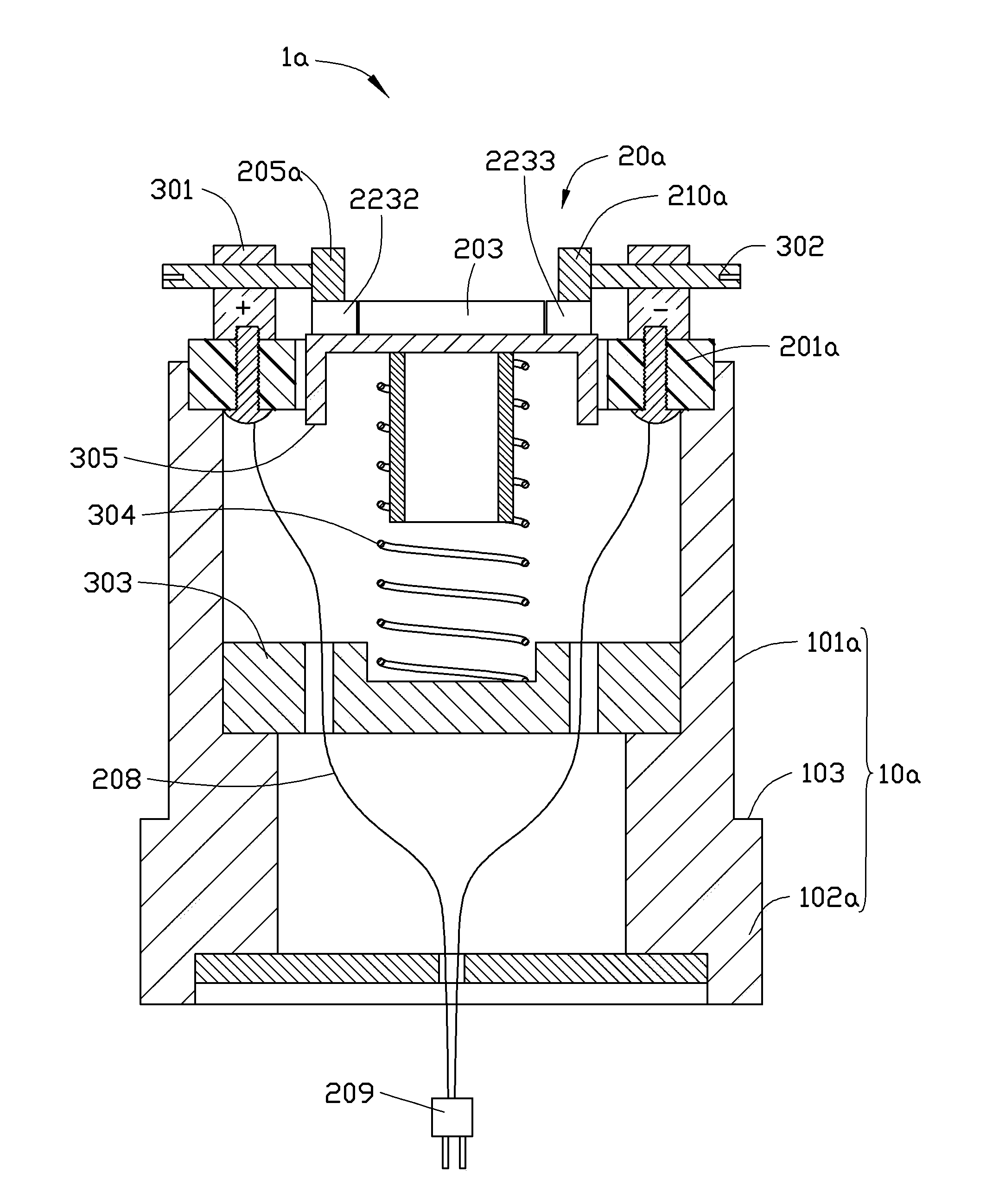 Light-emitting diode detection measuring implement