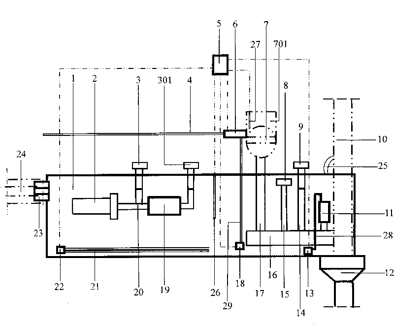 Integrated domestic sewage processor