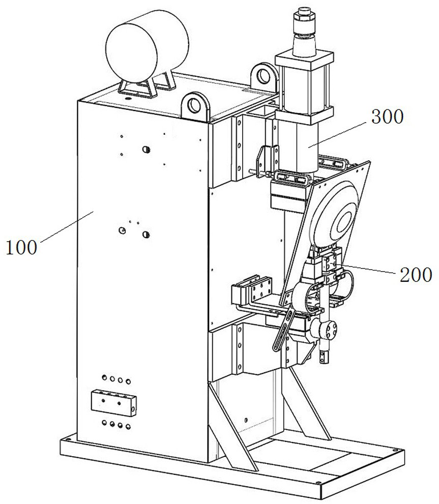A single-sided double-point traceless welding tool and welding process