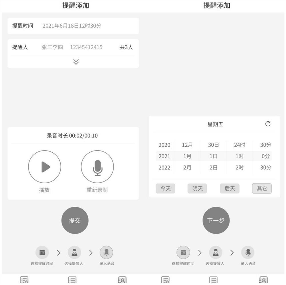 Information reminding method based on WeChat applet