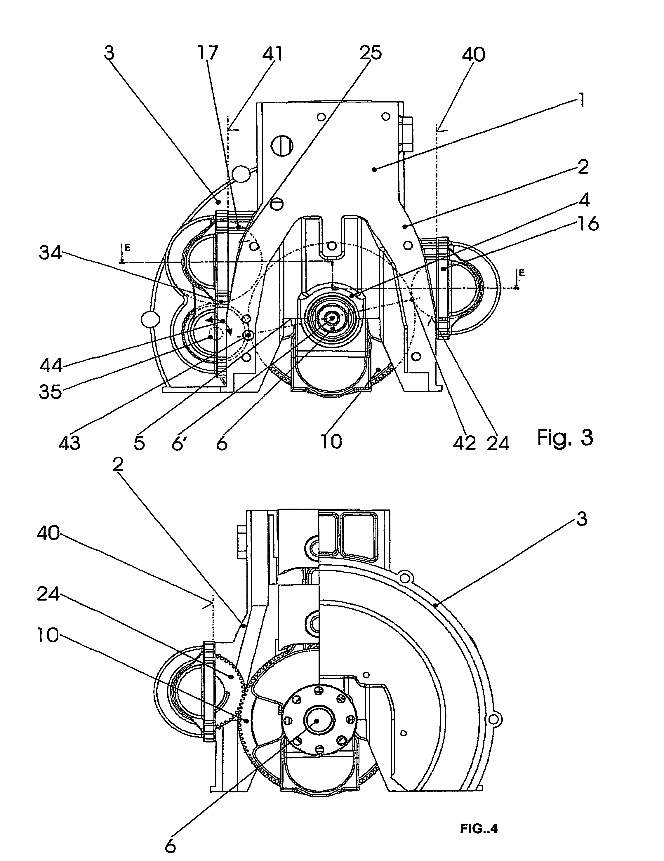 Piston engine with integrated balance shafts