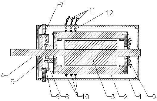 Permanent magnet generator with forward and negative rotors